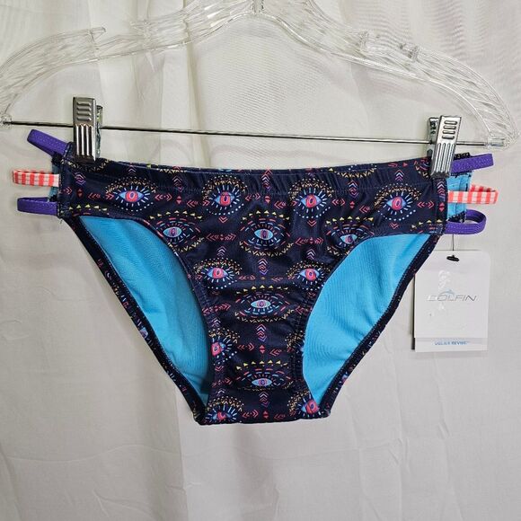 Dolfin Uglies Revibe Eye Spy Strappy Bikini Bottoms Size Large - Picture 1 of 12